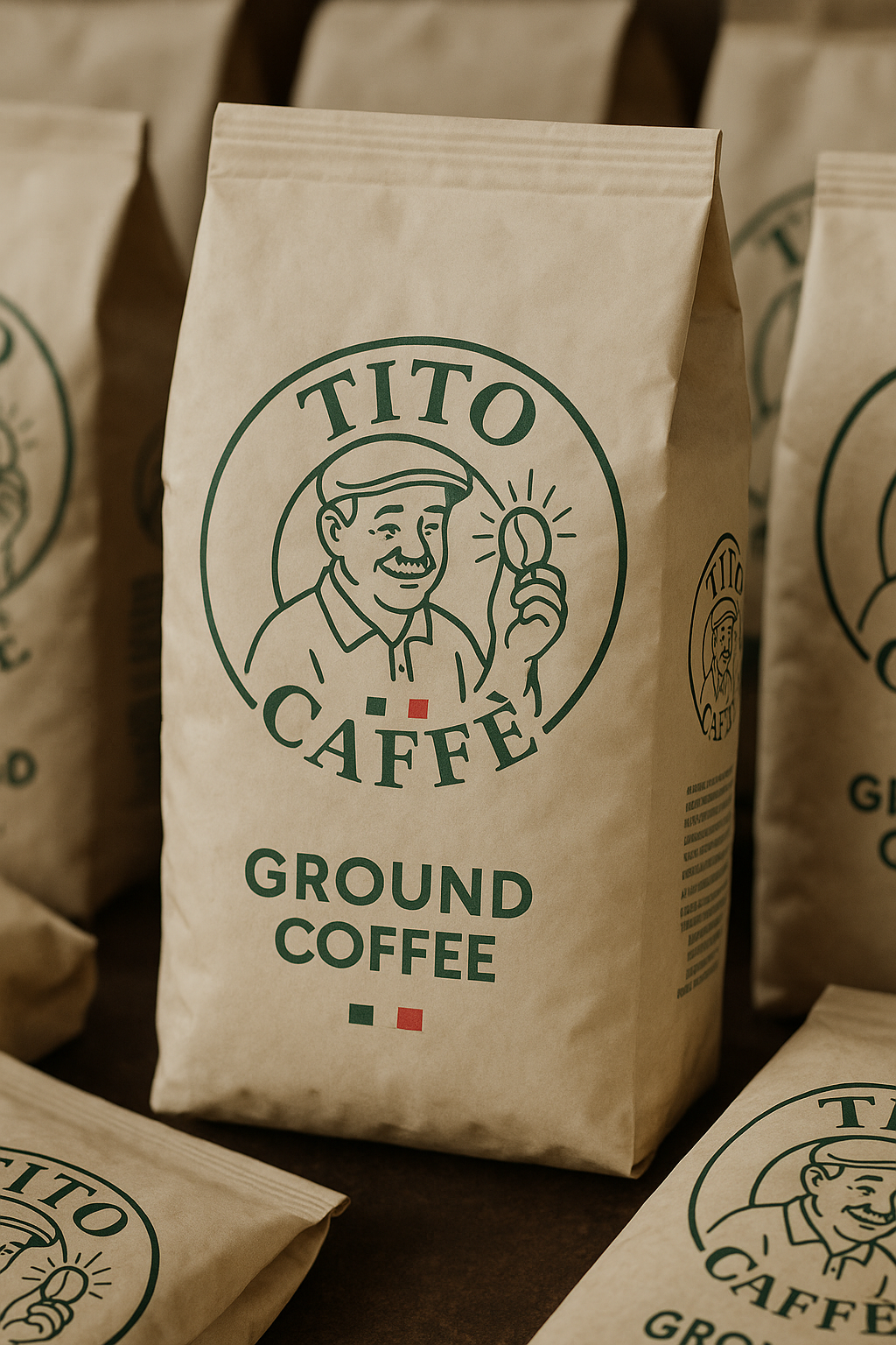 Caffe italiano macinato per casa e bar